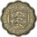 Coin, Guernsey, Elizabeth II, 3 Pence, 1956, Heaton, EF(40-45), Copper-nickel