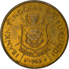 Moneda, Burundi, Franc, 1965, MBC, Latón, KM:6