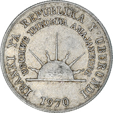 Coin, Burundi, Franc, 1970, EF(40-45), Aluminum, KM:18