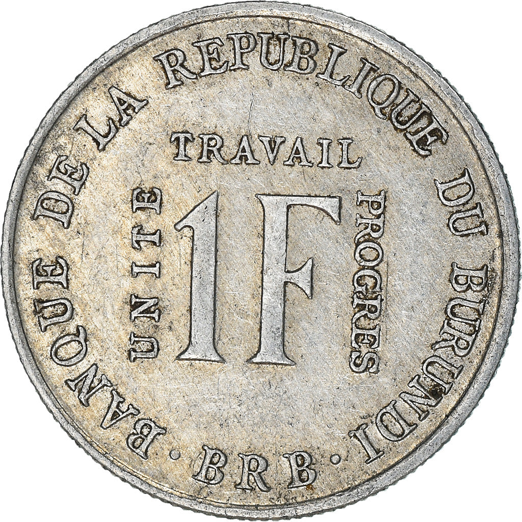 Coin, Burundi, Franc, 1970, EF(40-45), Aluminum, KM:18