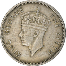 Moneda, Hong Kong, George VI, 50 Cents, 1951, MBC, Cobre - níquel, KM:27.1