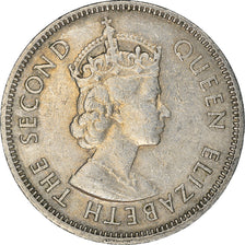 Moneta, Hong Kong, Elizabeth II, 50 Cents, 1965, EF(40-45), Miedź-Nikiel
