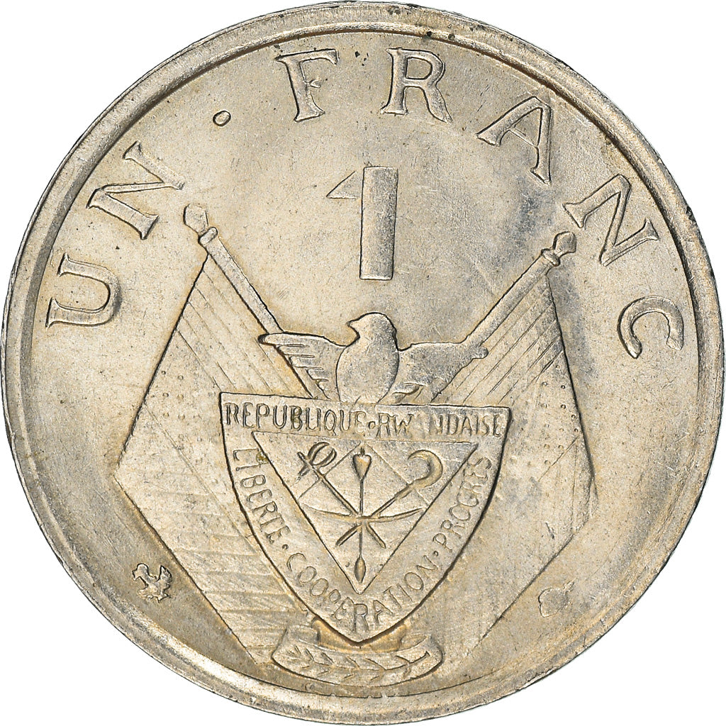 Münze, Ruanda, Franc, 1964, SS, Copper-nickel, KM:5