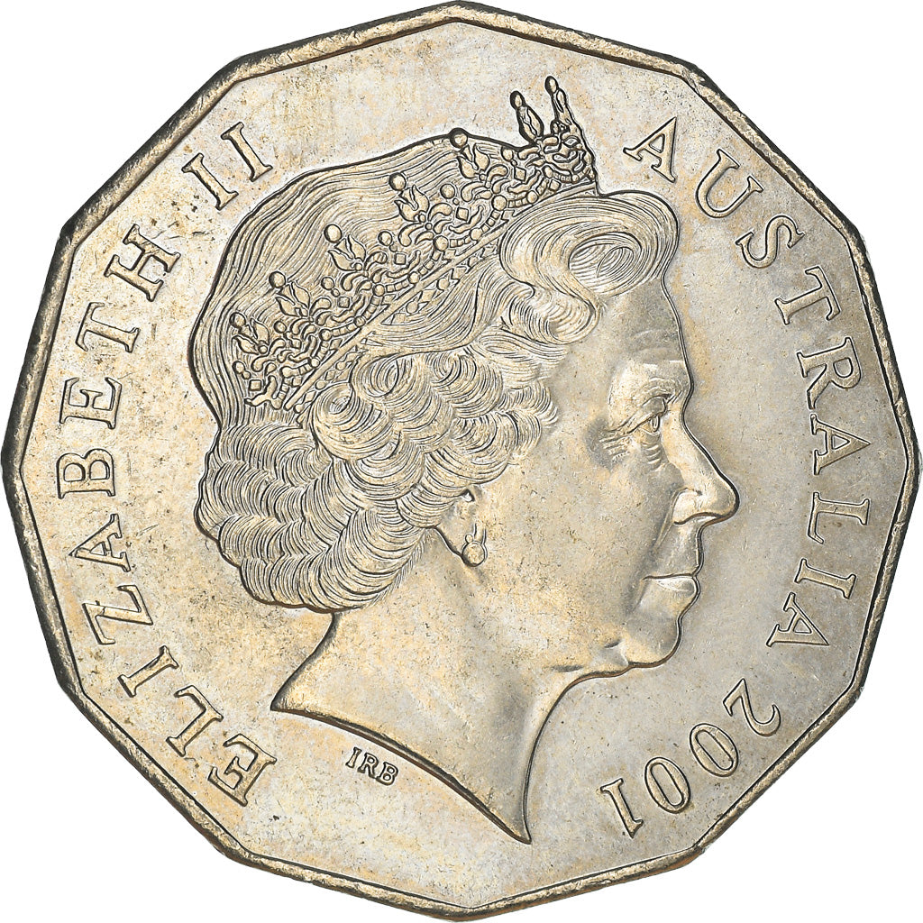Coin, Australia, Elizabeth II, 50 Cents, 2001, Royal Australian Mint, Canberra