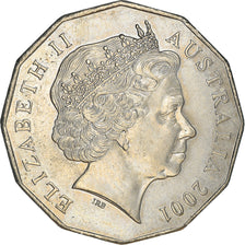 Coin, Australia, Elizabeth II, 50 Cents, 2001, Royal Australian Mint, Canberra