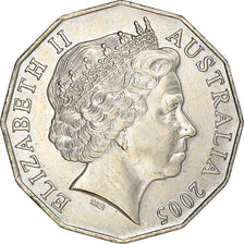 Coin, Australia, Elizabeth II, 50 Cents, 2005, Melbourne, EF(40-45)