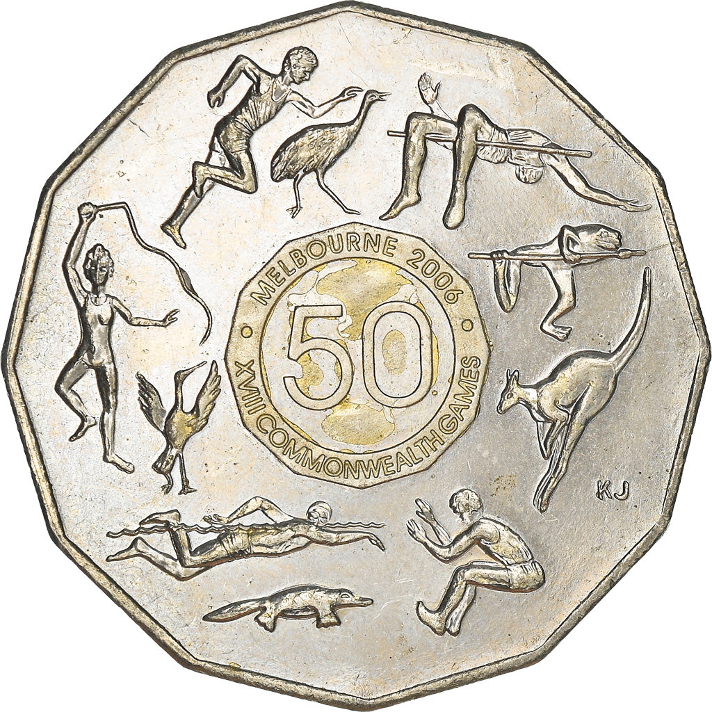 Coin, Australia, Elizabeth II, 50 Cents, 2005, Melbourne, EF(40-45)