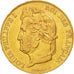 France, Louis-Philippe, 20 Francs, 1844, Paris, TTB+, Or, KM:750.1, Gadoury:1031