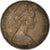 Moeda, Austrália, Elizabeth II, 2 Cents, 1966, Melbourne, EF(40-45), Bronze