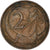Moeda, Austrália, Elizabeth II, 2 Cents, 1966, Melbourne, EF(40-45), Bronze