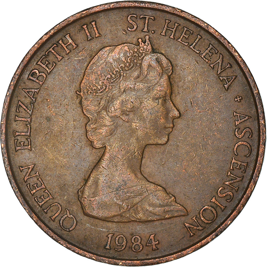 Coin, SAINT HELENA & ASCENSION, Elizabeth II, 2 Pence, 1984, British Royal Mint