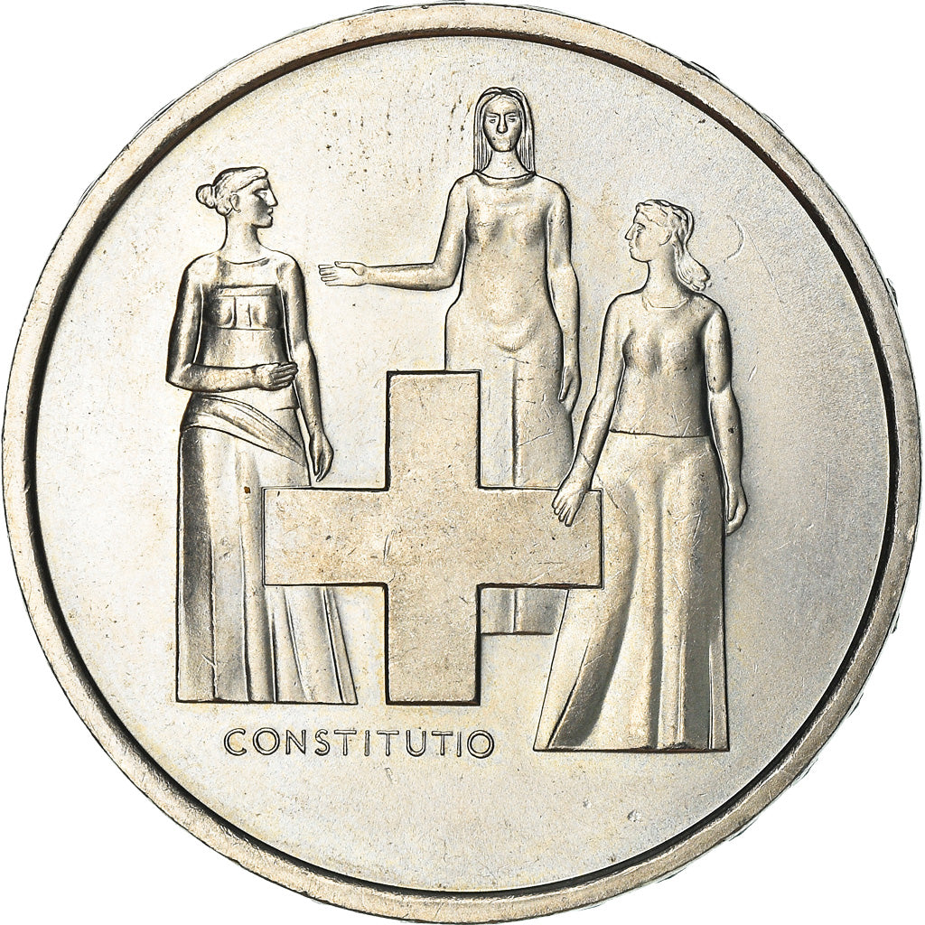 Coin, Switzerland, 5 Francs, 1974, Bern, EF(40-45), Copper-nickel, KM:52
