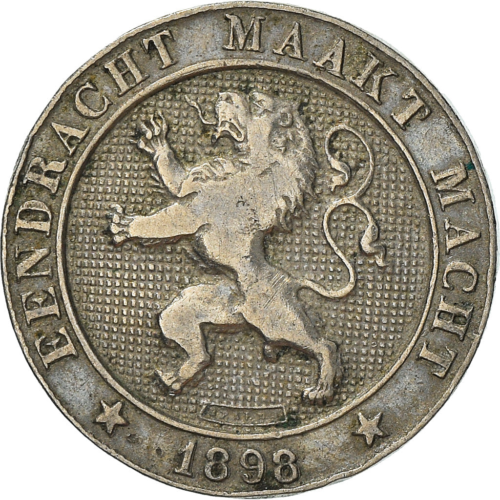 Coin, Belgium, Leopold II, 5 Centimes, 1898, VF(30-35), Copper-nickel, KM:41
