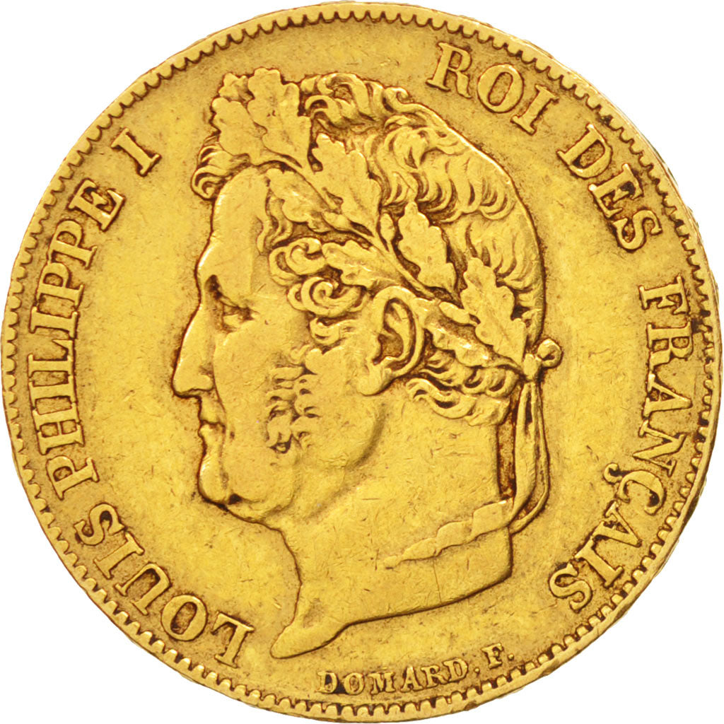 France, Louis-Philippe, 20 Francs, 1845, Lille, EF(40-45), Gold, KM:750.5