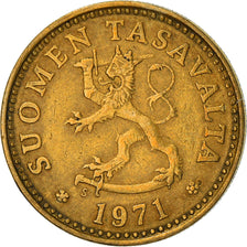 Coin, Finland, 10 Pennia, 1971, VF(30-35), Aluminum-Bronze, KM:46