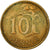 Moneda, Finlandia, 10 Pennia, 1971, BC+, Aluminio - bronce, KM:46