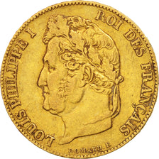 France, Louis-Philippe, 20 Francs, 1846, Paris, EF(40-45), Gold, KM:750.1