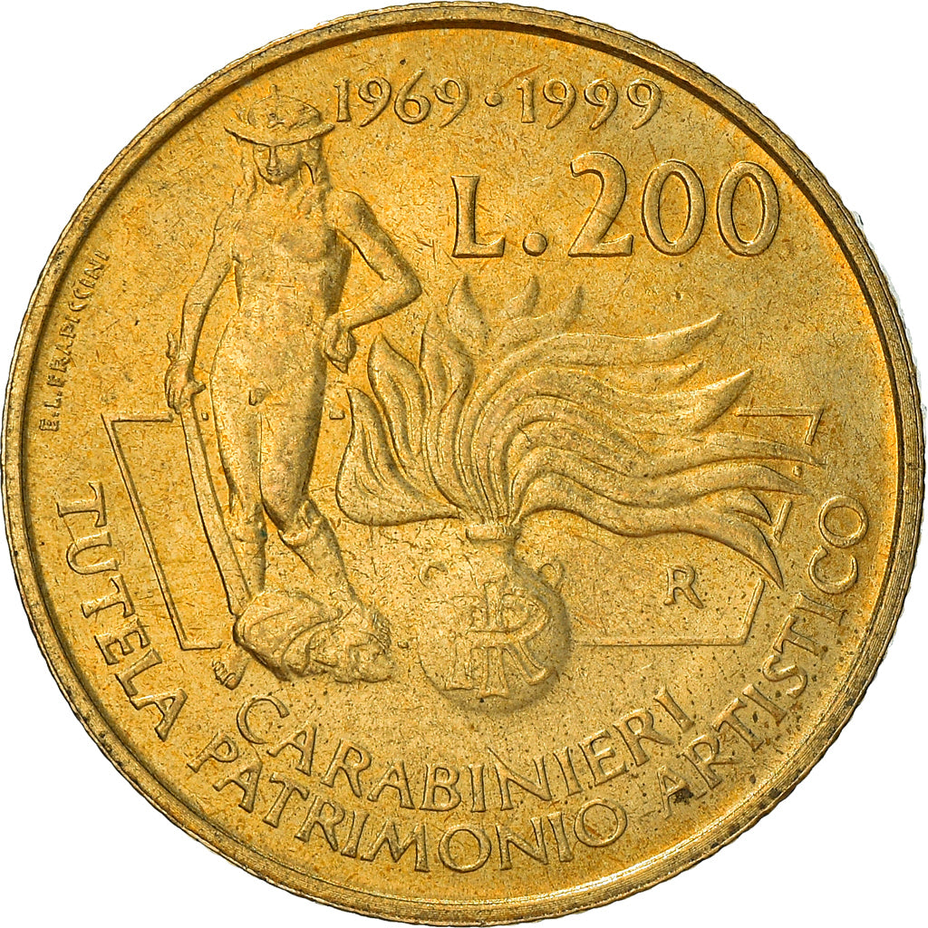 Monnaie, Italie, 200 Lire, 1999, Rome, TTB, Aluminum-Bronze, KM:218