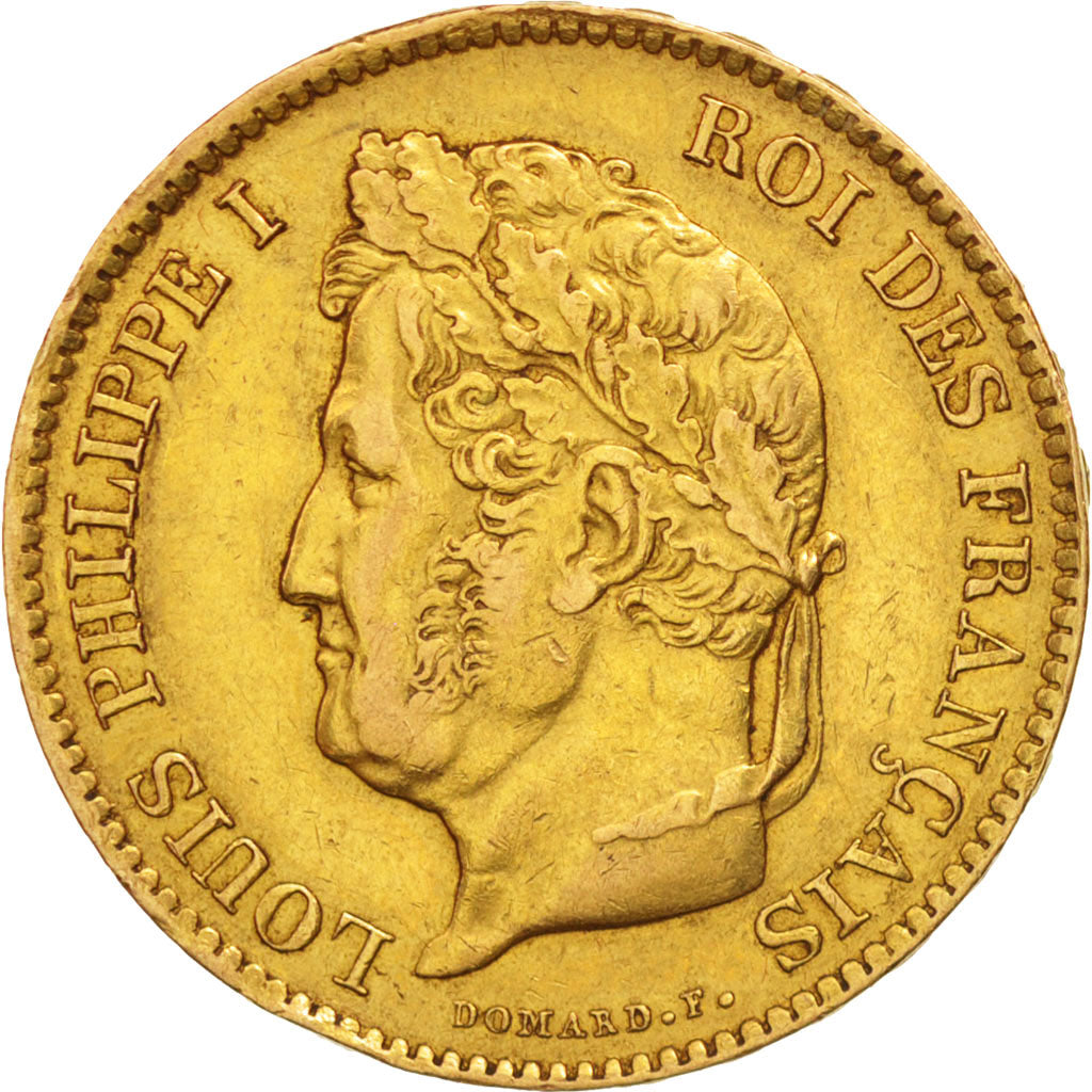 Coin, France, Louis-Philippe, 40 Francs, 1831, Paris, EF(40-45), Gold, KM:747.1