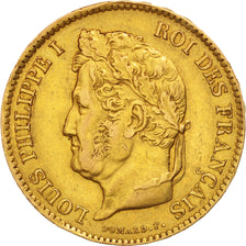Coin, France, Louis-Philippe, 40 Francs, 1831, Paris, EF(40-45), Gold, KM:747.1