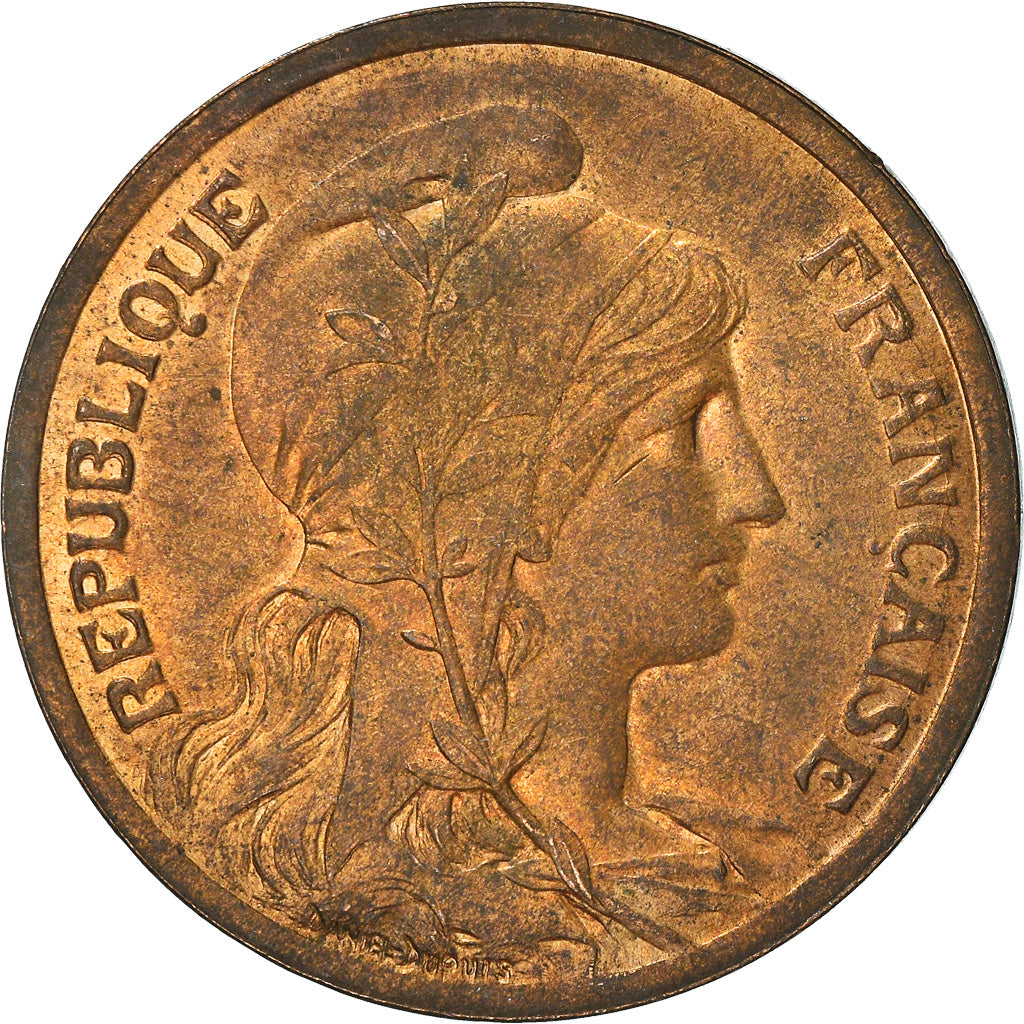 Coin, France, Dupuis, 10 Centimes, 1916, Paris, EF(40-45), Bronze, KM:843
