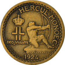 Monnaie, Monaco, Louis II, 50 Centimes, 1924, Poissy, TTB, Aluminum-Bronze
