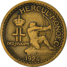Münze, Monaco, Louis II, 50 Centimes, 1924, Poissy, SS, Aluminum-Bronze