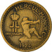 Moneda, Mónaco, Louis II, 50 Centimes, 1924, Poissy, MBC, Aluminio - bronce