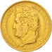 Moneda, Francia, Louis-Philippe, 40 Francs, 1834, Paris, BC+, Oro, KM:747.1