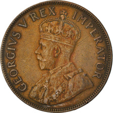 Coin, South Africa, George V, Penny, 1934, EF(40-45), Bronze, KM:14.3