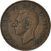 Moneda, Sudáfrica, George VI, 1/4 Penny, Farthing, 1942, MBC, Bronce, KM:23