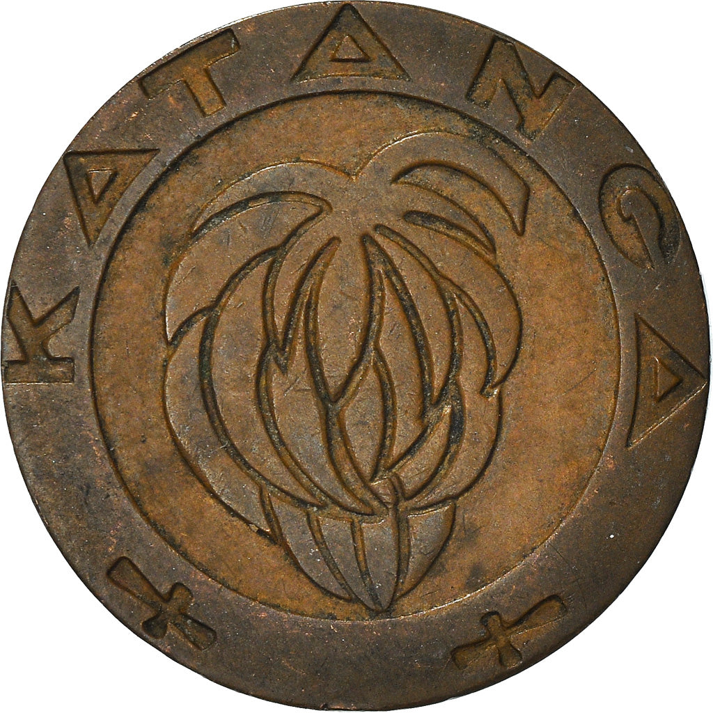 Münze, Katanga, Franc, 1961, SS, Bronze, KM:1