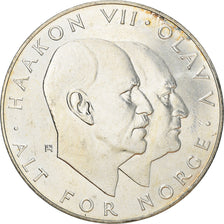 Coin, Norway, Olav V, 25 Kroner, 1970, AU(55-58), Silver, KM:414