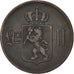 Coin, Norway, 5 Öre, 1876, EF(40-45), Bronze, KM:349