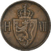 Coin, Norway, Haakon VII, 5 Öre, 1907, VF(30-35), Bronze, KM:364