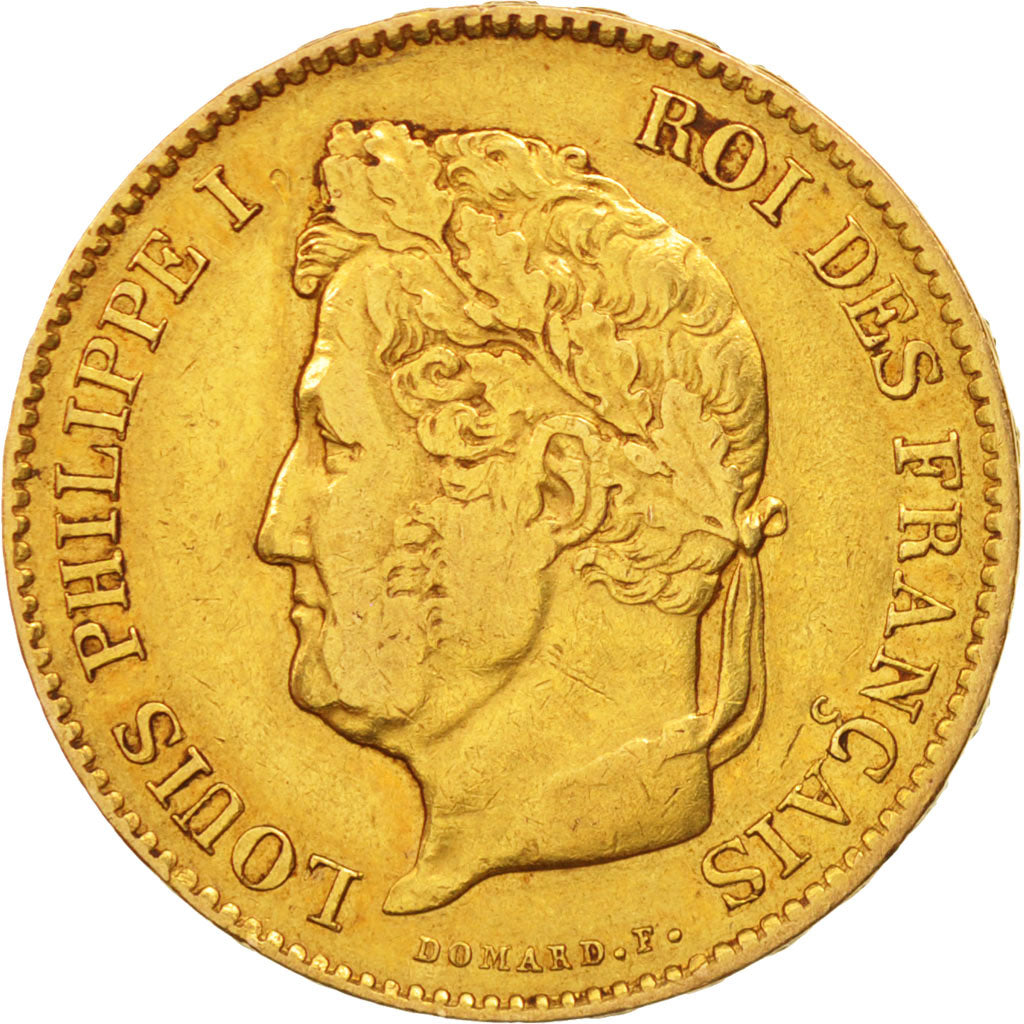 France, Louis-Philippe, 40 Francs, 1836, Paris, EF(40-45), Gold, KM:747.1