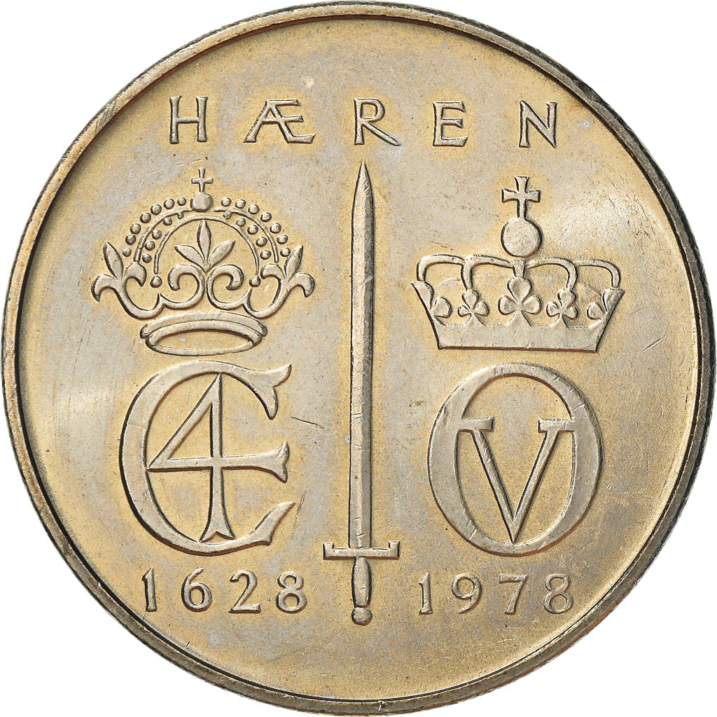 Coin, Norway, Olav V, 5 Kroner, 1978, EF(40-45), Copper-nickel, KM:423