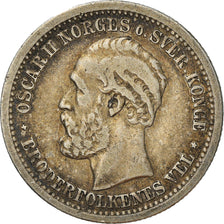 Coin, Norway, Krone, 1877, VF(30-35), Silver, KM:357