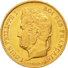 Monnaie, France, Louis-Philippe, 40 Francs, 1837, Paris, SUP, Or, KM:747.1