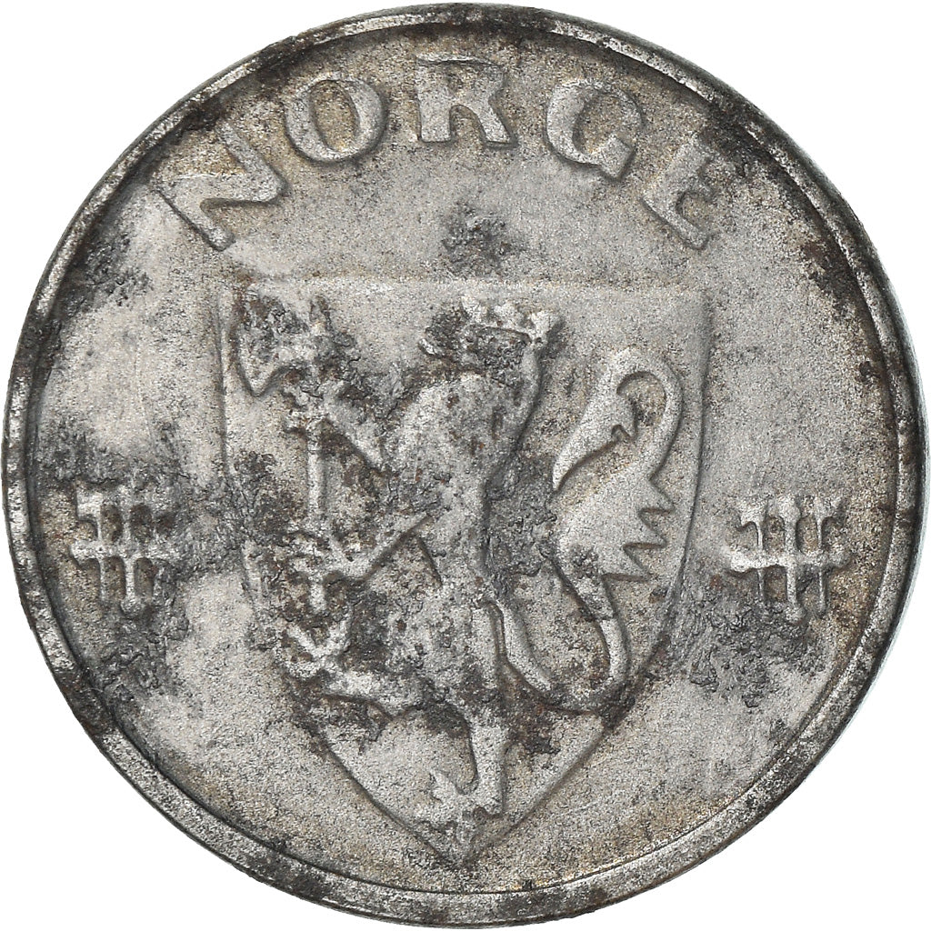 Coin, Norway, Haakon VII, 2 Öre, 1944, VF(30-35), Iron, KM:394