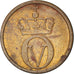Moneda, Noruega, Olav V, 2 Öre, 1960, BC+, Bronce, KM:410