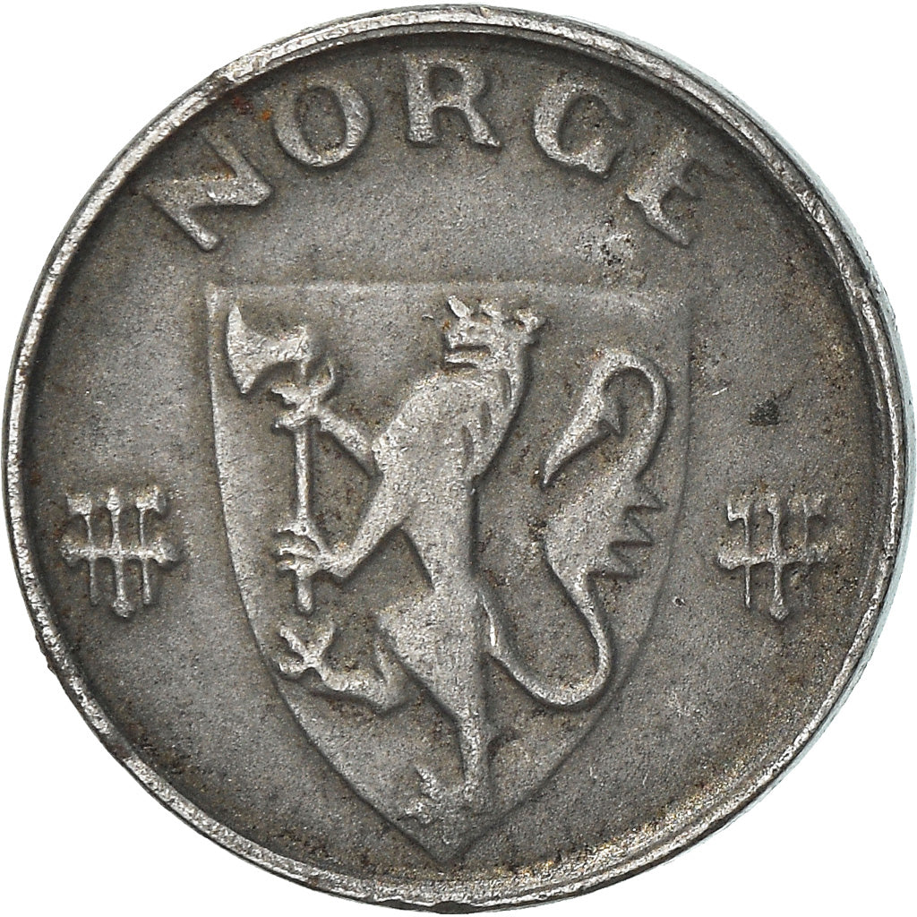 Coin, Norway, Haakon VII, Ore, 1943, VF(30-35), Iron, KM:387