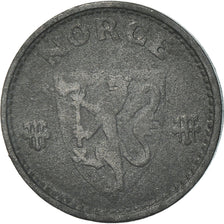 Coin, Norway, Haakon VII, 25 Öre, 1943, VF(30-35), Zinc, KM:395