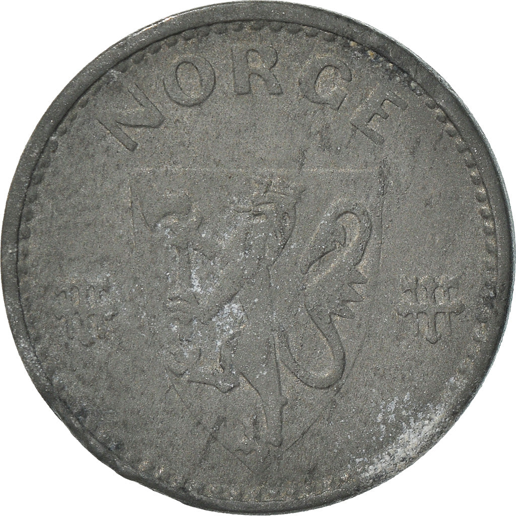 Monnaie, Norvège, Haakon VII, 50 Öre, 1942, TB+, Zinc, KM:390