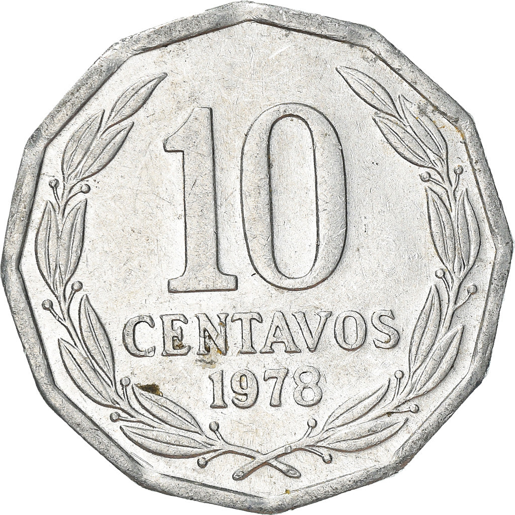 Monnaie, Chile, 10 Centavos, 1978, Santiago, TTB, Aluminium, KM:205a
