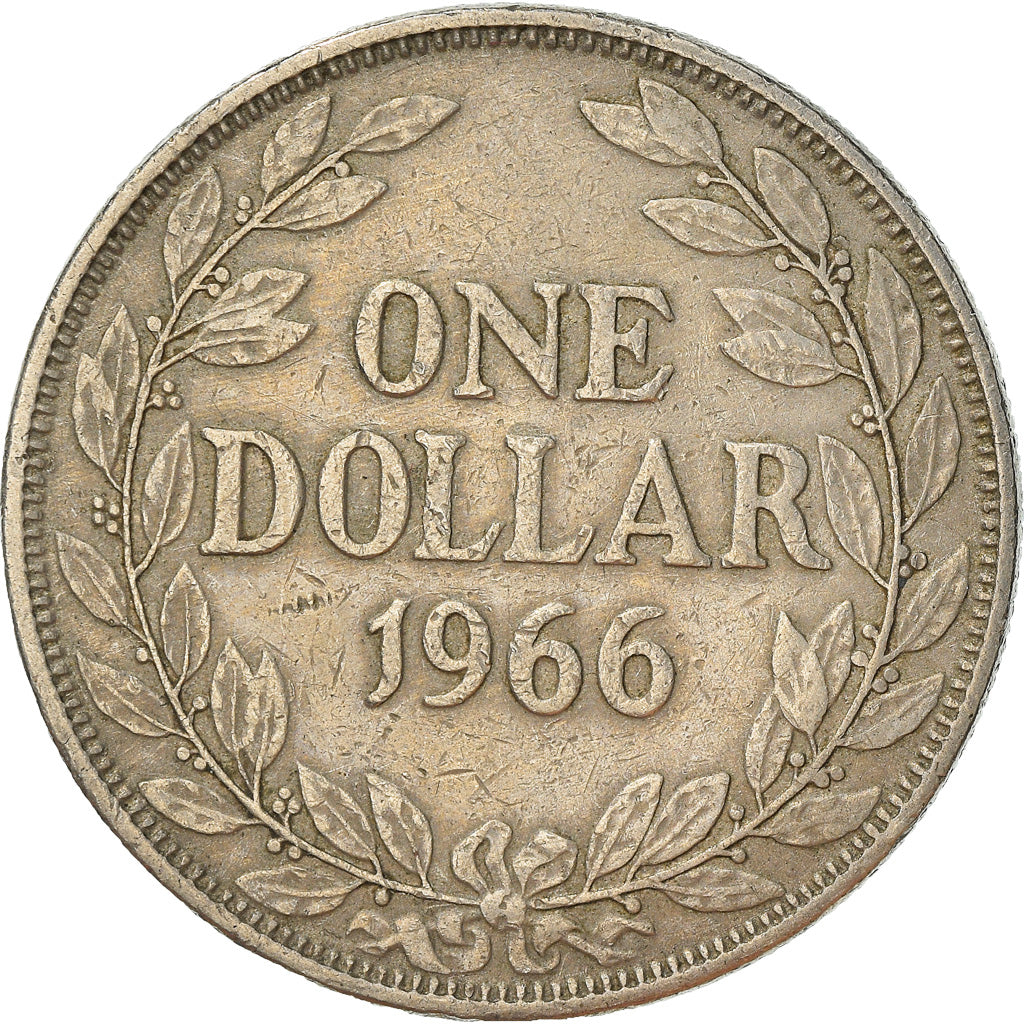 Coin, Liberia, Dollar, 1966, EF(40-45), Copper-nickel, KM:18a.1