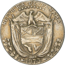 Moneda, Panamá, 1/10 Balboa, 1973, MBC, Cobre - níquel recubierto de cobre