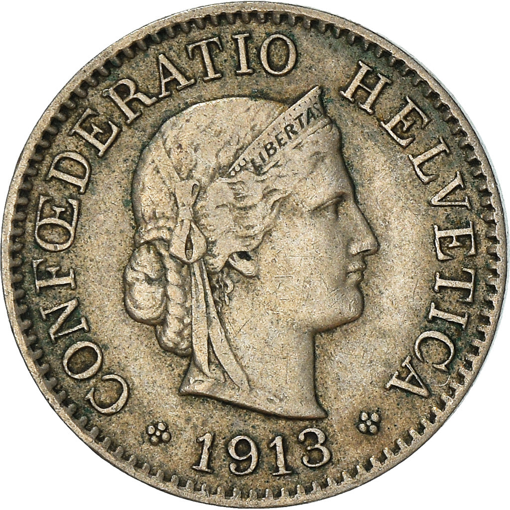 Monnaie, Suisse, 5 Rappen, 1913, Bern, TB+, Cupro-nickel, KM:26