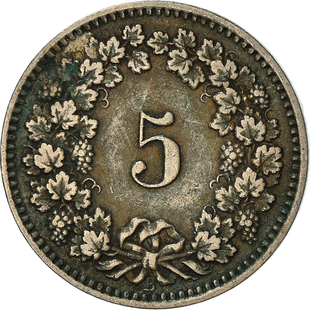 Monnaie, Suisse, 5 Rappen, 1913, Bern, TB+, Cupro-nickel, KM:26