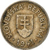 Coin, Slovakia, 50 Halierov, 1941, VF(30-35), Copper-nickel, KM:5